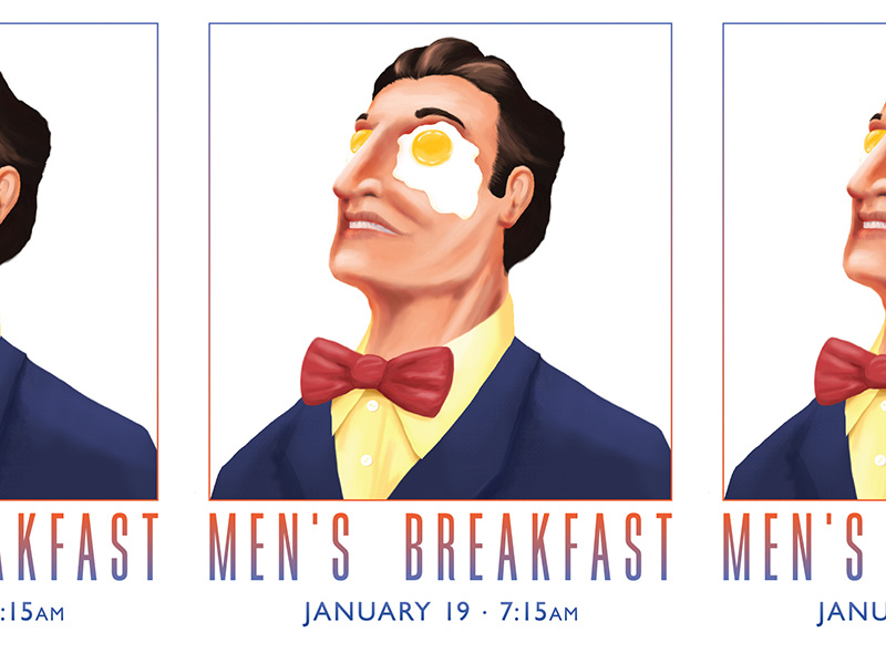 Men's Breakfast face talk talk man supertramp vintage classic retro egg breakfast mcconaughey