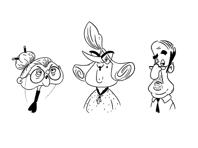 Character design for animation. Week 4 art cartoons cgma characters illustration lineup portraits
