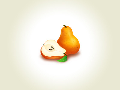 Pear fruit icon pear vegetable