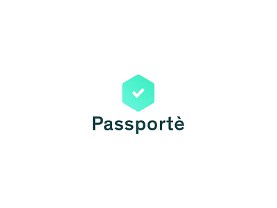 Passportè - Logo gem logo startup