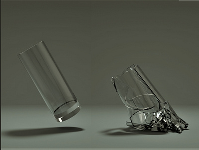 Glass design flat glass illustration typography vector