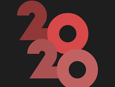 2020 UI Design 2020 design branding design illustration logodesign numbers photoshop simplicity typography typography art ui