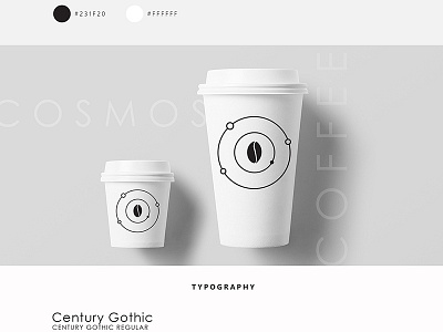 Cosmos Coffee brand branding clean coffee fresh graphicdesign identity logo minimalism
