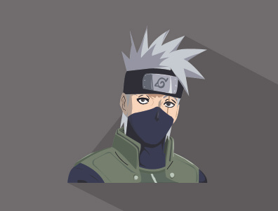 kakashi the copy ninja illustration vector