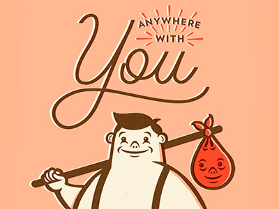 Anywhere With You illustration type