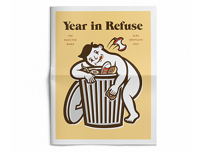 Year in Refuse design illustration newspaper promo self promo tabloid