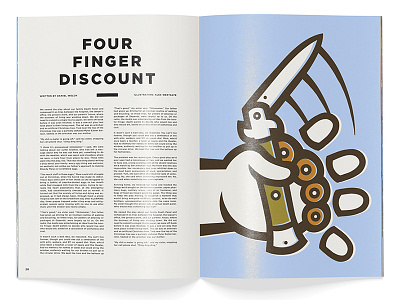 Four Finger Discount editorial editorial illustration illustration switchblade