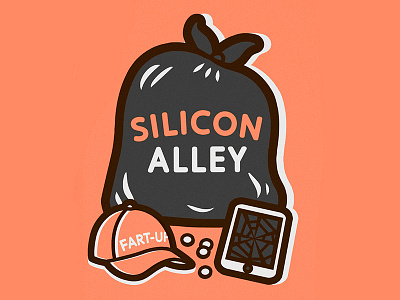 Silicon Alley alley illustration silicon start up tech type valley zine