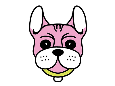 French Bulldog dog french bulldog lavender lime green pink purple