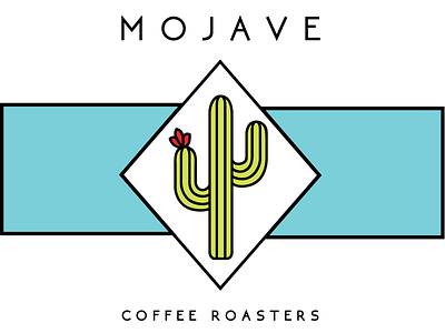 Mojave Coffee Roasters Branding blue branding cactus coffee desert floral flower lime green mojave red saguaro succulent