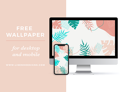 Free Tropical Leaves Wallpaper for Desktop and Phone desktop free freebie phone tropical wallpaper