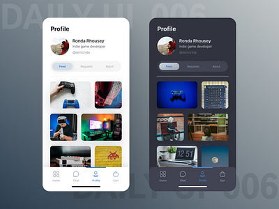 Daily UI 006 , profile page