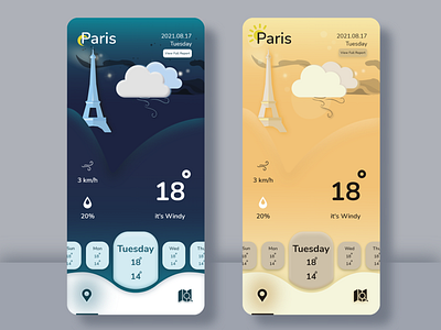 Weather app concept