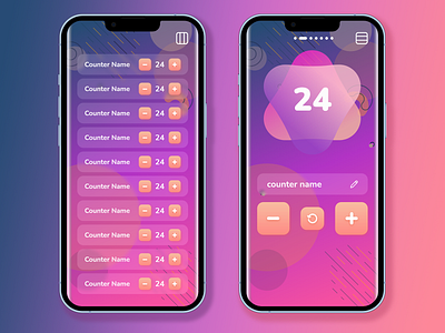 counter app app branding counter design fit graphic design illustration ui ux