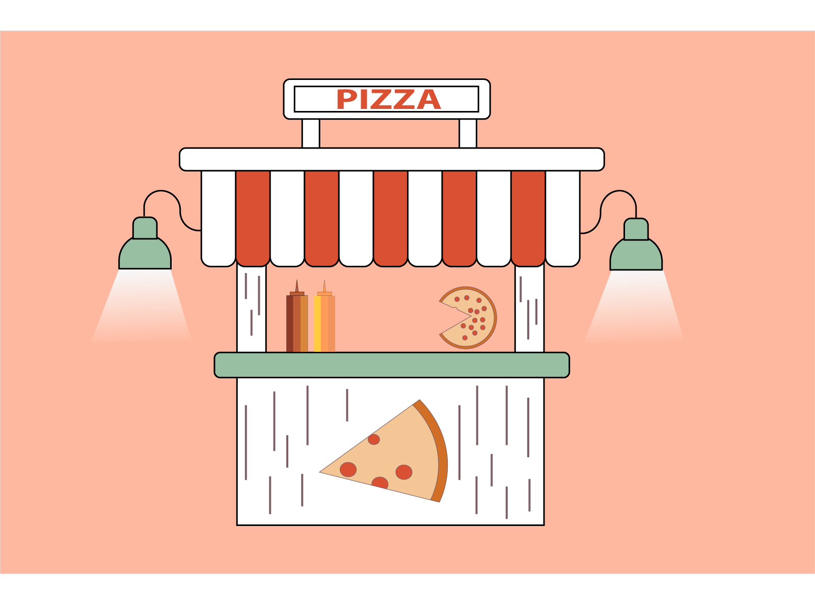 Pizza Van Flat Design By Kh Sultana On Dribbble