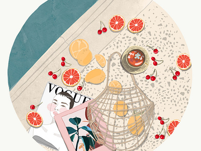 Fruit salad art artist card design graphic design illustration illustrator logo poster vector