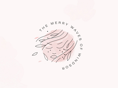 THE MERRY WAVES branding design icon illustration logo typography vector