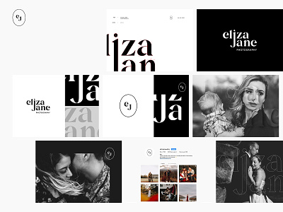 ElizaJane Photography design lettering logo photography vector