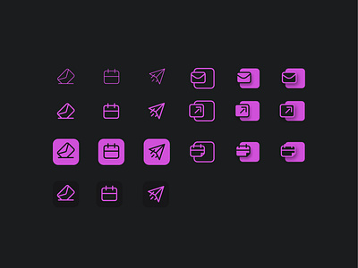 Icons Style Explorations