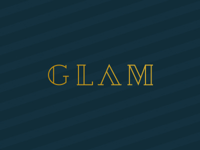 GLAM glam glamorous glamour gold logo posh