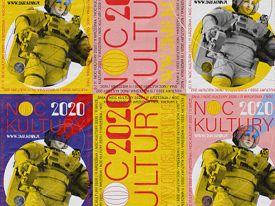 NOC KULTURY / culture night branding design identity illustration poster vector