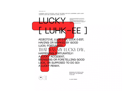 Lucky 7 animation design illustration motion poster
