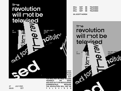 The revolution animation illustration lettering typography vector
