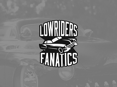LOWRIDERS FANATICS black car custom lowrider