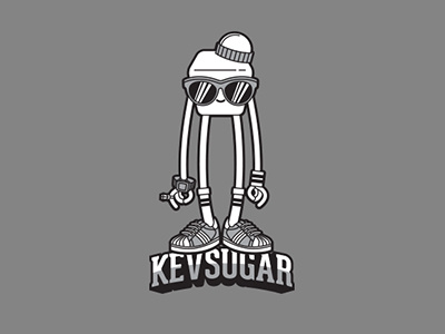 -kevsugar- dj funny kicks logo music producer shoes sugar toy