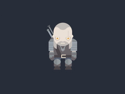 Witcher cdpred game toy vector witcher