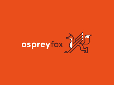 -OSPREYfox- v2 animal eagle fox gradient griffin orange osprey red wing