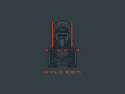 KYLO REN character illustartion kylo ren sith starwars vector vectorart