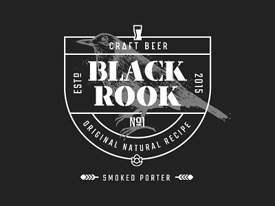 BLACK ROOK v2 animal beer bird black bottle cradt rook white