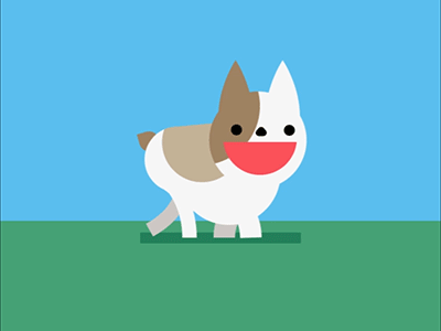 HAPPY FRENCH BULLDOG BUNIX animation bulldog dog gif