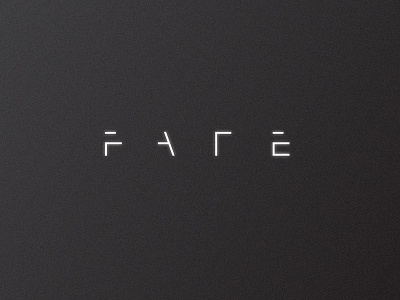 FATE fate logo minimal typography