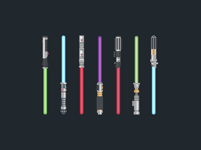 STAR WARS lightsabers VECTOR FREE!!