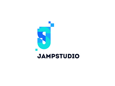 JAMPSTUDIO initials letters logo monogram neon