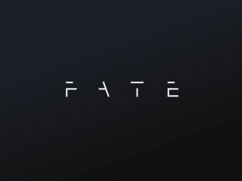 Fate animation font gif logo typo typography