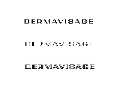 Dermavisage beauty fashion logo typo typography