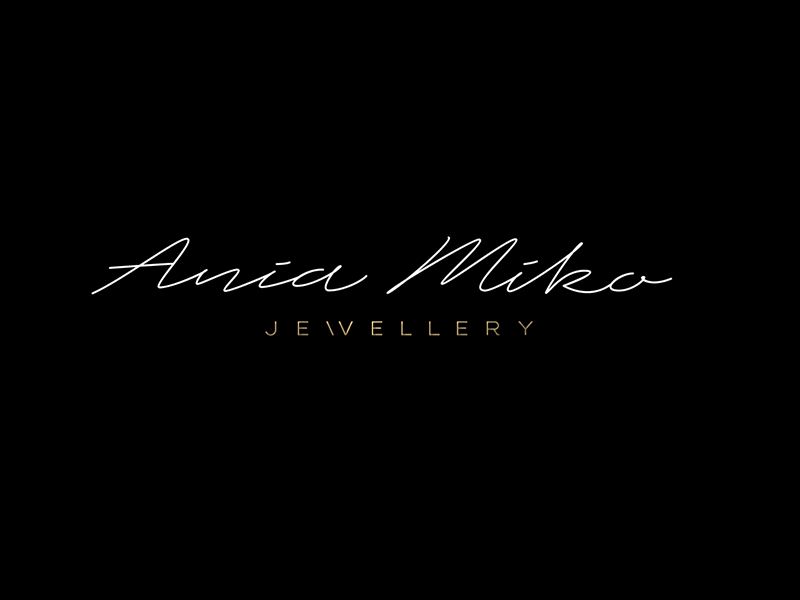 Ania Miko animation gold golden handwriteing janiczak jewellery letter lettering logo typography