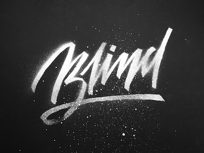 BLIND calligraphy lettering spray