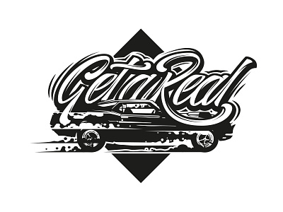 Get a real black car lettering logo mustang sticker