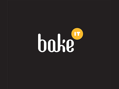 Bake_it Logo 1 bake bread it logo minimal typography