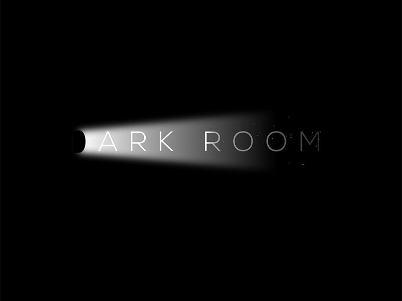 DARK ROOM dark door dust light logo