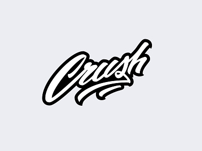 Crush crush lettering logo