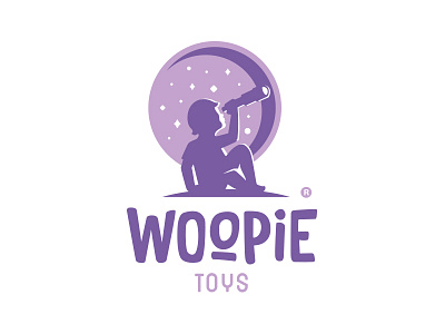 woopie child kid logo lunete moon stars toy toys