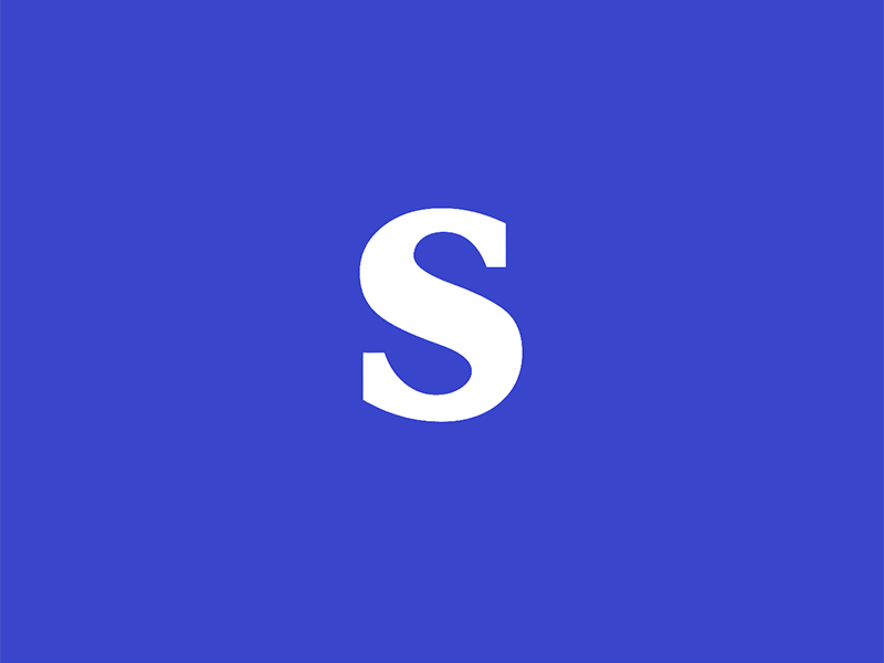 36daysoftype S animation blue jump letter lettering s smoke