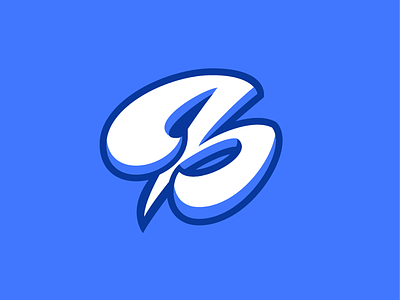 B sport logo b blue font letter logo sport sports