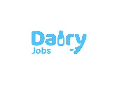 Dairy Jobs🥛🥛🥛 logo milk splash