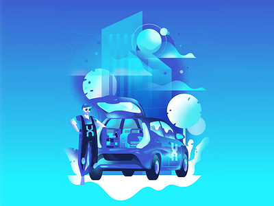 🚗CAR_REPAIR🚗 car city illustration illustrations urban